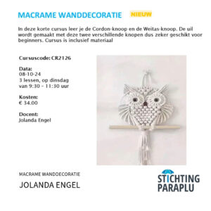 Srichting paraplu de Ronde Venen, MAKRAME, Jolanda Engel