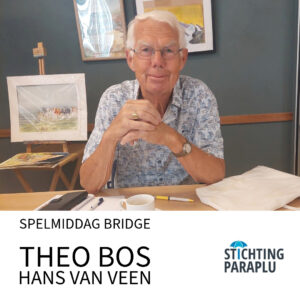 Stichting Paraplu de Ronde Venen, spelmiddag bridge, Theo Bos en Hans van Veen
