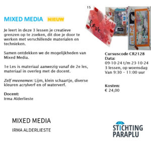 Stichting Paraplu de ronde Venen, Mixed Media, Irma Alderlieste