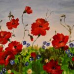 stichting paraplu de ronde venen, schilderen met acryl 4, Joke Reurings